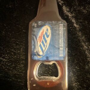 MILLER LITE 🍻 Custom Resin Bottle Opener – Handmade & Personalized Barware 🍻